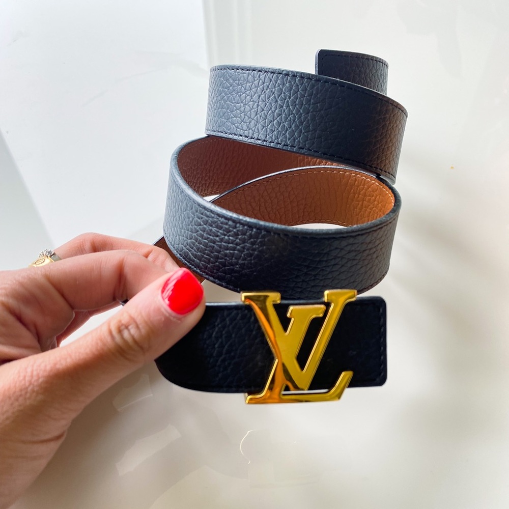 LV INITIALES 30MM REVERSIBLE BELT